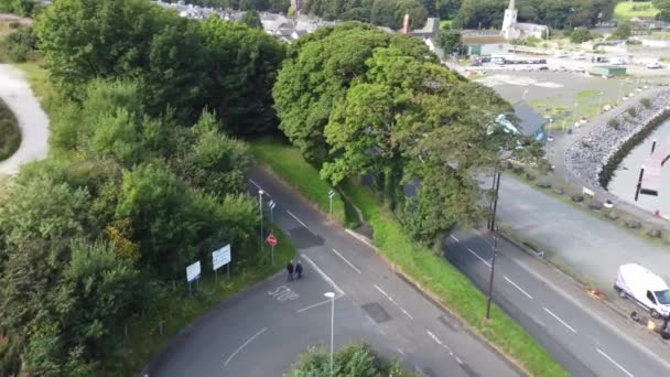 Glenarm城堡和Antrim村北爱尔兰 — 图库视频影像