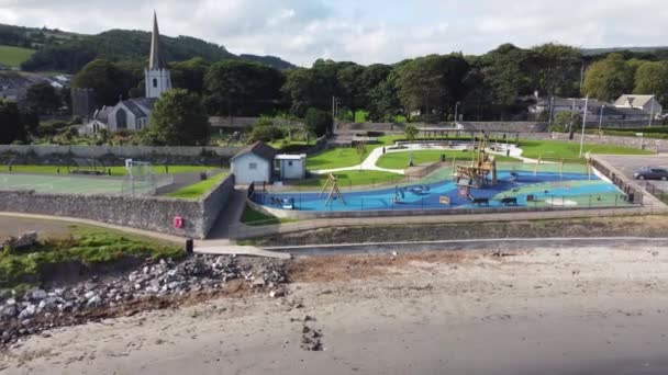 Glenarm Playground Play Area Antrim Northern Ireland — Stock video
