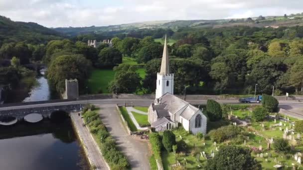 聖パトリック教会グレンアーム教会アイルランドアントリム北アイルランド — ストック動画