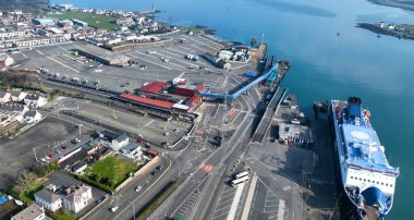 P ve O Feribot Terminali Larne Cairnryan İskoçya 'dan Larne N İrlanda' ya 26-03-22