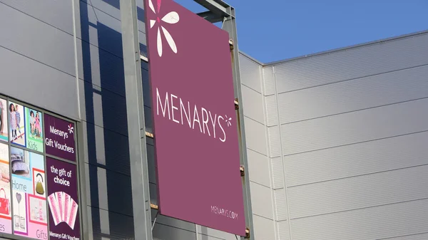 Логотип Menarys Lidl Sign Its Department Store Laharna Retail Park — стоковое фото