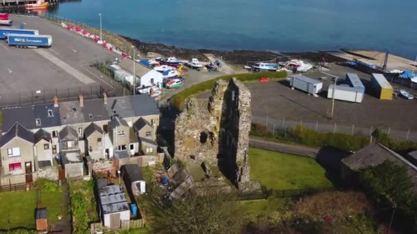 Castillo Fleetwood Larne Irlanda Del Norte — Vídeos de Stock