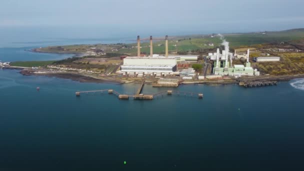 Ballylumford Erőmű Larne Észak Írországban — Stock videók