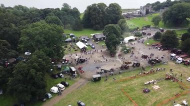 Visitors at Shanes Castle May Day Steam Rally Antrim Estate Northern Ireland on 6th May 28-08-21