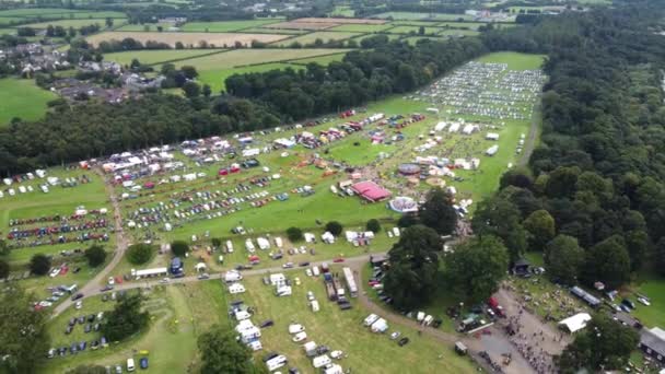 Visitors Shanes Castle May Day Steam Rally Antrim Estate Northern — Stok video
