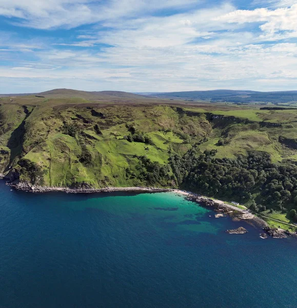 Foto Aérea Murlough Bay Junto Océano Atlántico North Coast Antrim — Foto de Stock