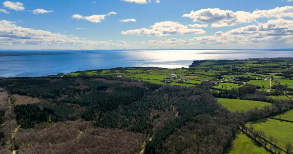 Luftaufnahme Des Randalstown Forest Lough Neagh Nordirland — Stockfoto