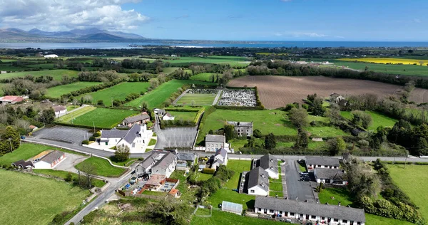 Luftaufnahme Von Grange Village Carlingford Lough County Louth Irische See — Stockfoto