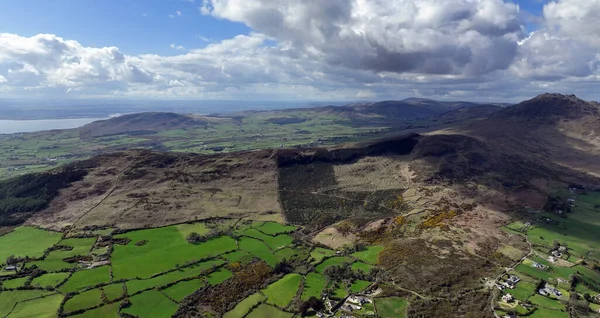 Фото Воздуха Barnevave Slieve Foye Mountains Glenmore Valley Cooley Peninsula — стоковое фото