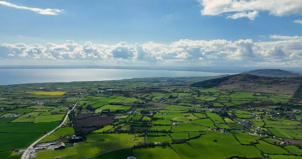 Αεροφωτογραφία Του Barnevave Και Slieve Foye Mountains Glenmore Valley Cooley — Φωτογραφία Αρχείου