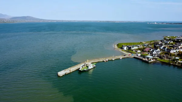 Aerial Photo Carlingford Ferry Lough County Louth Irish Sea Ireland — Stockfoto