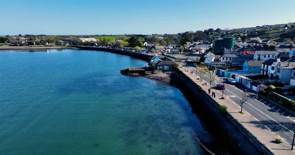 Aerial Photo Carlingford Village Lough Louth Irish Sea Írország — Stock Fotó