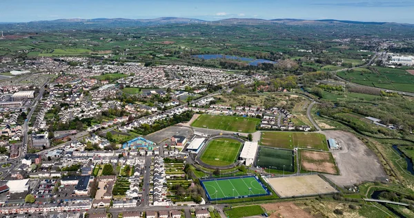 Foto Aerea Ballymena United Football Showgrounds County Antrim Irlanda Del — Foto Stock