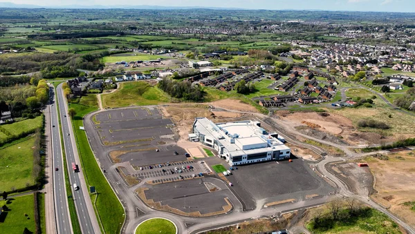 Aerial Photo Green Pastures Church Faith Ave Ballymena County Antrim — Foto Stock