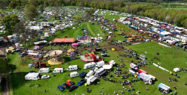 Crowds enjoying the fun at Shanes Castle May Day Steam Rally 1 May 2022