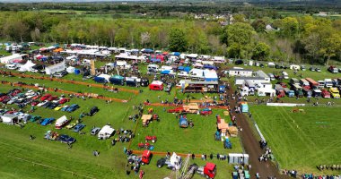 Crowds enjoying the fun at Shanes Castle May Day Steam Rally 1 May 2022