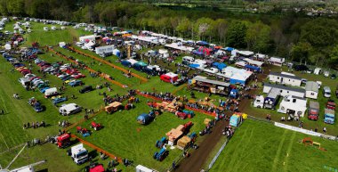 Crowds enjoying the fun at Shanes Castle May Day Steam Rally 1 May 2022