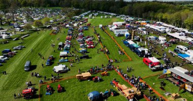 Crowds enjoying the fun at Shanes Castle May Day Steam Rally 1 May 2022