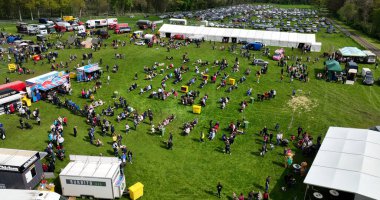 Crowds enjoying the fun at Shanes Castle May Day Steam Rally 1 May 2022