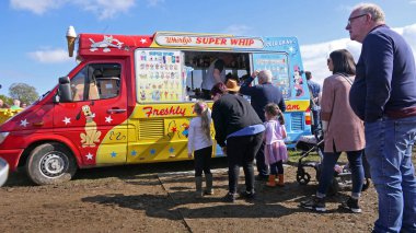 Ice cream van at Shanes Castle May Day Steam Rally on 1 May 2022