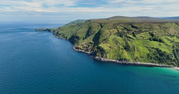 Luftaufnahme Von Murlough Bay Fair Head Atlantik Der Nordküste Antrim — Stockfoto