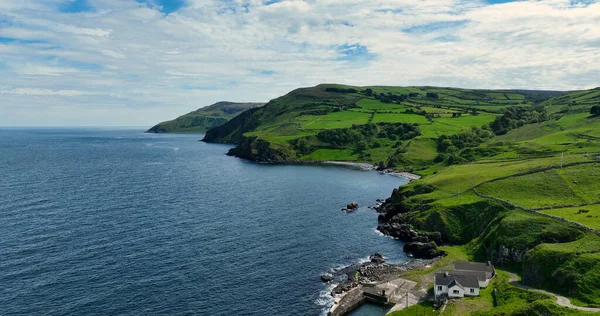 Aerial Photo Torr Head Antrim Irish Sea Northern Ireland — Fotografia de Stock