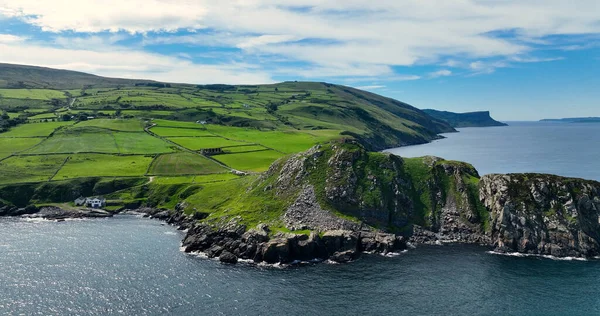 Aerial Photo Torr Head Antrim Irish Sea Northern Ireland — Fotografia de Stock