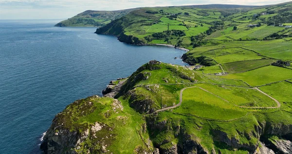 Aerial Photo Torr Head Antrim Irish Sea Northern Ireland — Fotografia de Stock