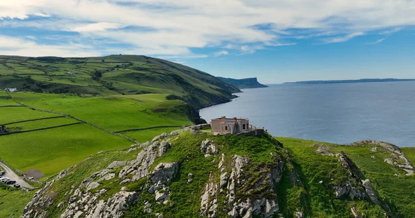 Aerial Photo Torr Head Antrim Irish Sea Northern Ireland — Φωτογραφία Αρχείου