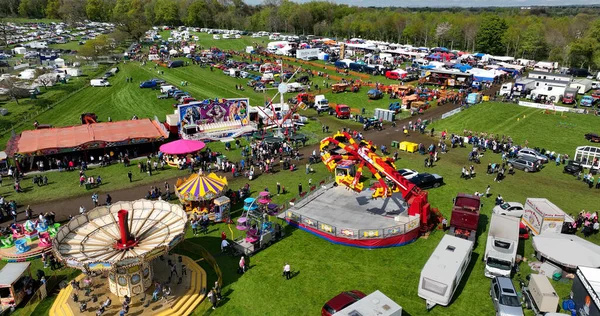 Crowds Enjoying Fun Shanes Castle May Day Steam Rally May — Foto Stock