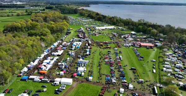 Crowds Enjoying Fun Shanes Castle May Day Steam Rally May — Foto Stock