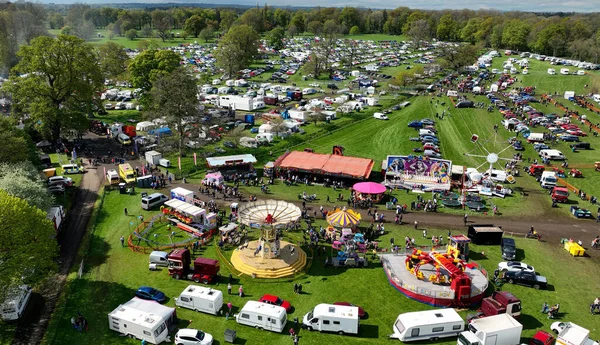 Crowds Enjoying Fun Shanes Castle May Day Steam Rally May — Foto de Stock