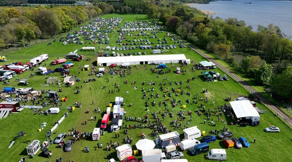 Crowds Enjoying Fun Shanes Castle May Day Steam Rally May — Foto de Stock