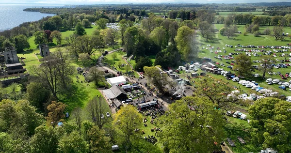 Crowds Enjoying Fun Shanes Castle May Day Steam Rally May — стоковое фото