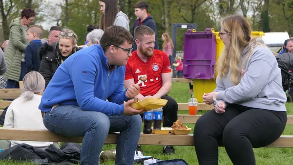 Folle Godendo Divertimento Shanes Castle May Day Steam Rally Maggio — Foto Stock