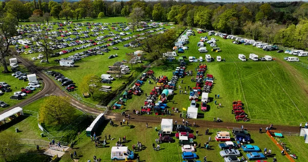 Crowds Enjoying Fun Shanes Castle May Day Steam Rally May — стоковое фото