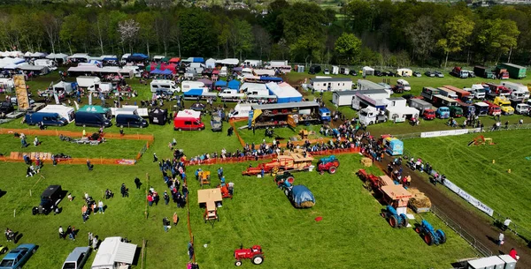 Crowds Enjoying Fun Shanes Castle May Day Steam Rally May — стоковое фото