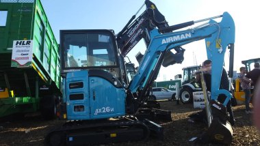 Hyundai machinery Trade stalls at the National Ploughing Championships Co Carlow Ireland on 19-09-19