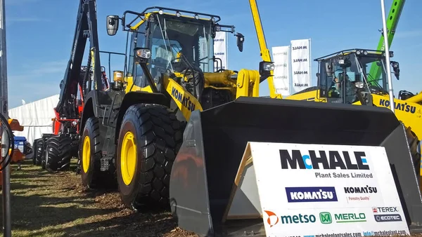 Komatsu Farm Machinery Trade Stalls National Ploughing Championships Carlow Ireland — стокове фото