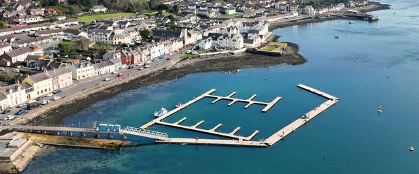 Aerial Photo Portaferry Strangford Lough Northern Ireland — 图库照片