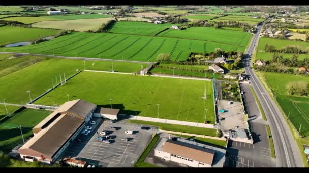 Aerial Video Cooley Kickhams Gfc Carlingford County Louth Ireland — ストック動画