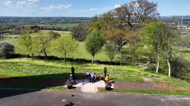Aerial Video Patricks Chapel Crebilly Antrim Northern Ireland — Stok video