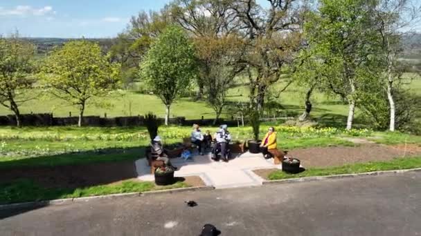 Aerial Video Patricks Chapel Crebilly Antrim Northern Ireland — Stock videók