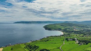 Aerial Video of Torr Head Co Antrim Northern Ireland