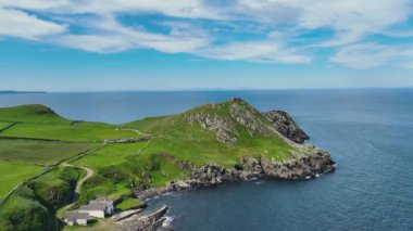 Aerial Video of Torr Head Co Antrim Northern Ireland