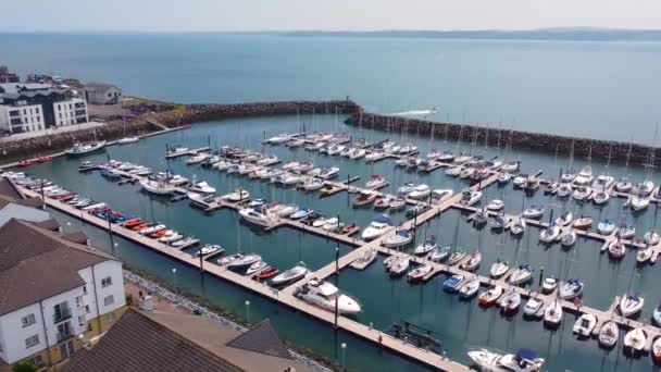 Carrickfergus Marina Antrim Northern Ireland — Stockvideo