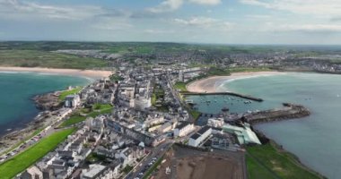 Portrush Plajı Atlantik Okyanusu Kuzey Kıyısı Ortak Antrim Kuzey İrlanda