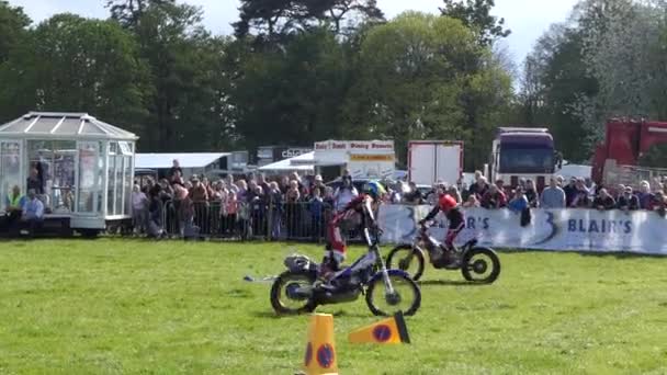 Motorcycle Show Shanes Castle May Day Steam Rally Estate Antrim — стокове відео