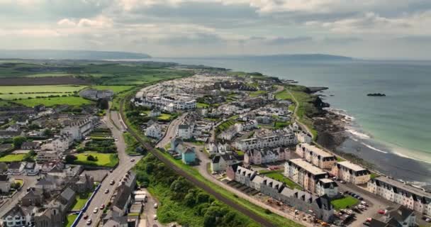 Portrush Beach Ocean Atlantycki North Coast Antrim Irlandia Północna — Wideo stockowe