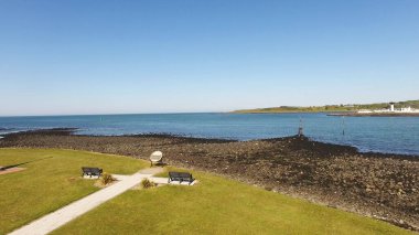 Larne Limanı ve Lough Co Antrim Kuzey İrlanda